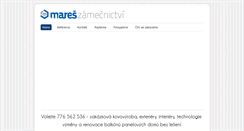 Desktop Screenshot of mares-zamecnictvi.cz
